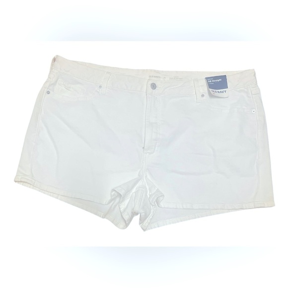 High.Rise OG straight plus size Women's white Shorts - Picture 2 of 5